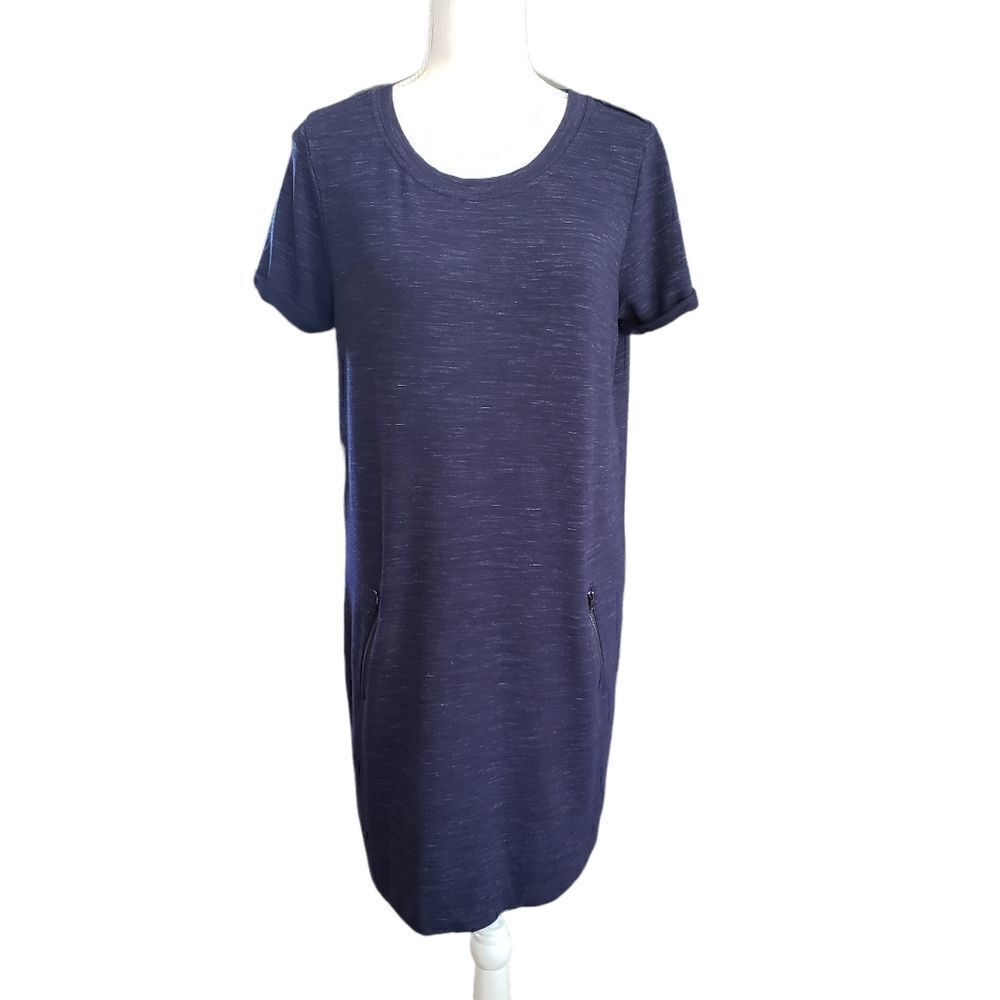 Dalia Navy Chambray T-Shirt Dress Sz L